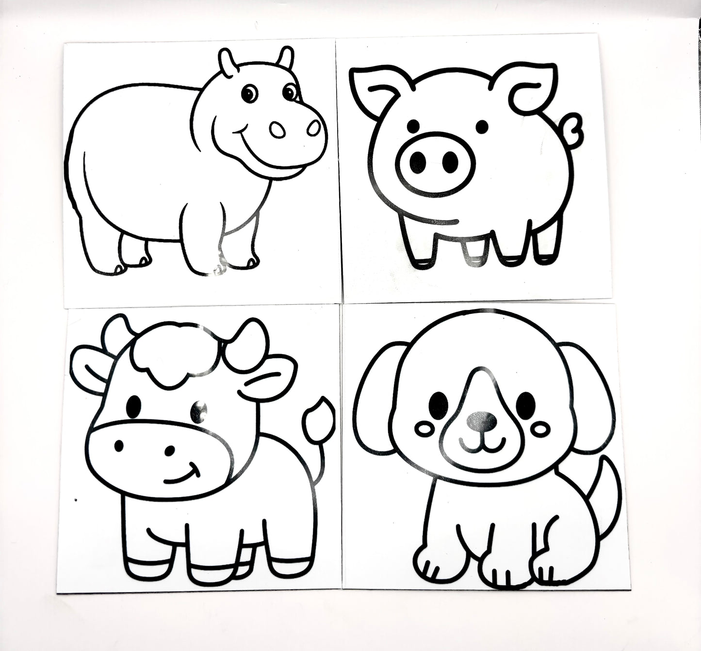 Dry-erase vinyl magnet sets