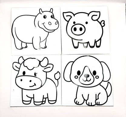 Dry-erase vinyl magnet sets