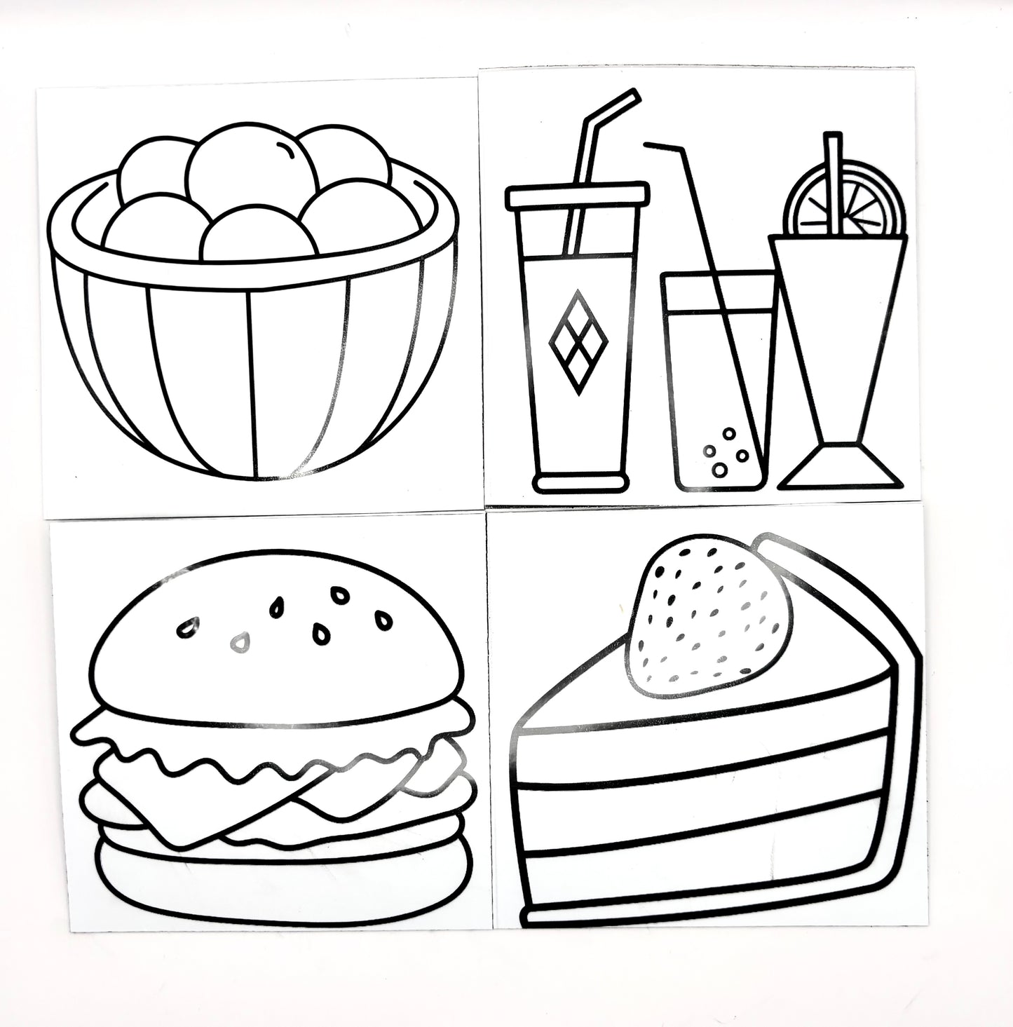 Dry-erase vinyl magnet sets