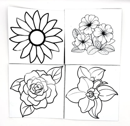 Dry-erase vinyl magnet sets