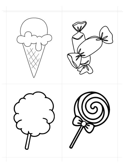 Dry-erase vinyl magnet sets