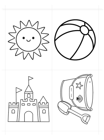 Dry-erase vinyl magnet sets